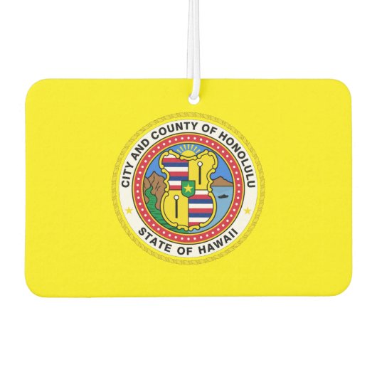 Flagge von Honolulu Autolufterfrischer (Vorderseite)