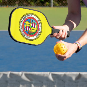 Flagge von Honolulu, Hawai’i Pickleball Schläger