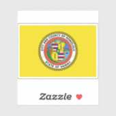 Flagge von Honolulu, Hawaii Aufkleber (Blatt)