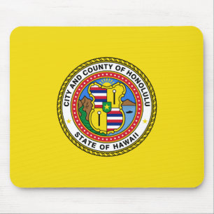 Flagge von Honolulu (Hawaii) Mousepad
