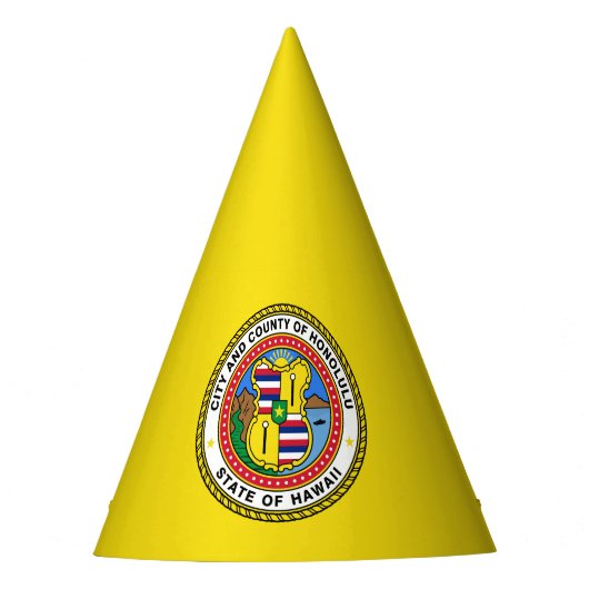 Flagge von Honolulu, Hawaii Party Hat Partyhütchen (Vorderseite)