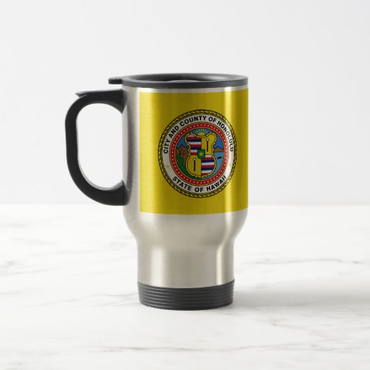 Flagge von Honolulu, Hawaii Travel Mug Reisebecher (Links)