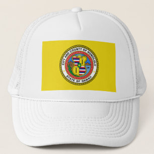 Flagge von Honolulu, Hawaii Trucker Hat Truckerkappe