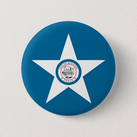 Flagge von Houston, Texas Button (Vorderseite)