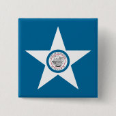Flagge von Houston, Texas Button (Vorderseite)