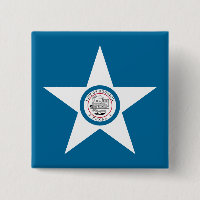 Flagge von Houston, Texas Button