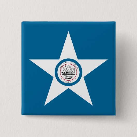 Flagge von Houston, Texas Button (Vorderseite)