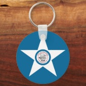 Flagge von Houston, Texas-Schlüsselanhänger Schlüsselanhänger (Vorderseite)