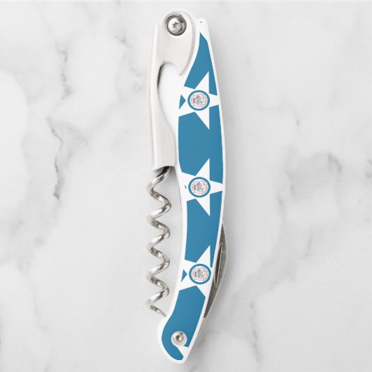 Flagge von Houston, Texas Waiter's Corkschraube Kellnermesser (Vorderseite)