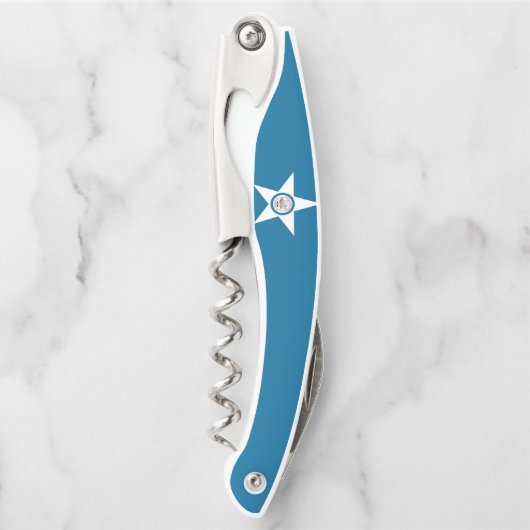 Flagge von Houston, Texas Waiter's Corkschraube Kellnermesser (Vorderseite)
