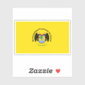 Flagge von Huaral, Peru Aufkleber (Blatt)