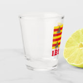 Flagge von Ibiza, SPANIEN Schnapsglas (Links)