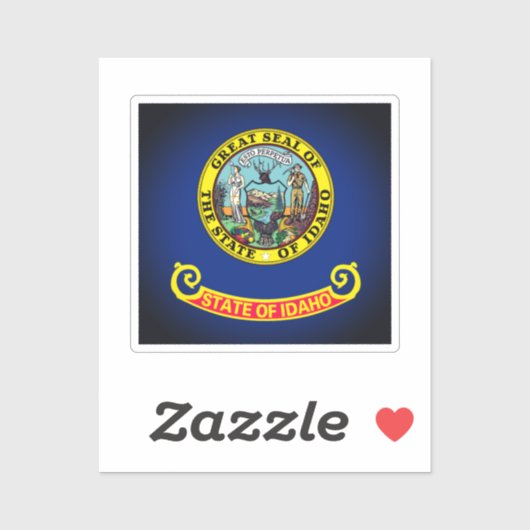 Flagge von Idaho Aufkleber (Blatt)