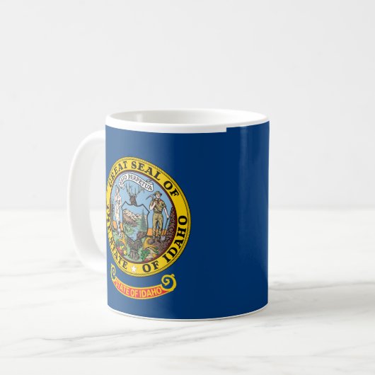 Flagge von Idaho Kaffeetasse (Vorderseite Links)