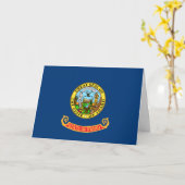 Flagge von Idaho Karte (Gelbe Blume)