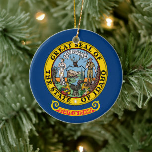 Flagge von Idaho Keramik Ornament