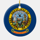 Flagge von Idaho Keramik Ornament (Hinten)
