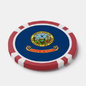 Flagge von Idaho Pokerchips (Einzeln)