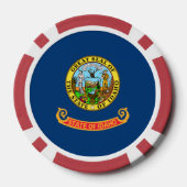 Flagge von Idaho Pokerchips (Rückseite)
