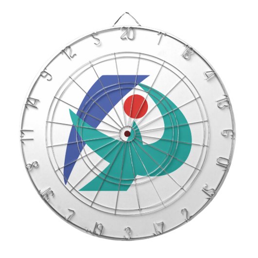 Flagge von Iga, Mie, Japan Dartscheibe (vorne)