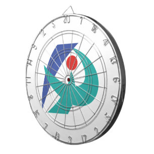 Flagge von Iga, Mie, Japan Dartscheibe