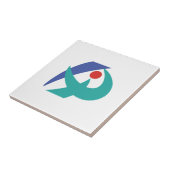 Flagge von Iga, Mie, Japan Fliese (Seite)