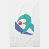 Flagge von Iga, Mie, Japan Geschirrtuch (Vertikal)