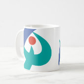 Flagge von Iga, Mie, Japan Kaffeetasse (Vorderseite Links)