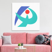 Flagge von Iga, Mie, Japan Leinwanddruck (Insitu (Wohnzimmer))