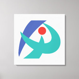 Flagge von Iga, Mie, Japan Leinwanddruck