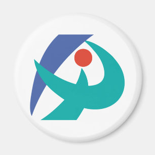 Flagge von Iga, Mie, Japan Magnet