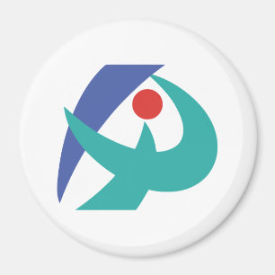 Flagge von Iga, Mie, Japan Magnet