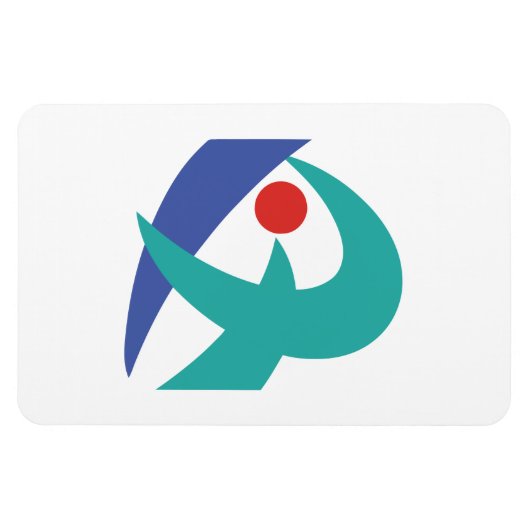 Flagge von Iga, Mie, Japan Magnet (Horizontal)