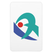 Flagge von Iga, Mie, Japan Magnet (Vertikal)