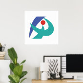 Flagge von Iga, Mie, Japan Poster (Heimbüro)