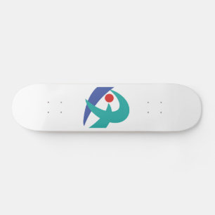 Flagge von Iga, Mie, Japan Skateboard