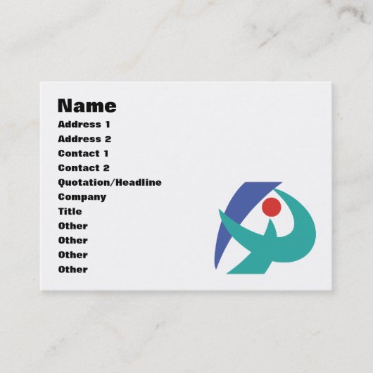 Flagge von Iga, Mie, Japan Visitenkarte (Vorderseite)