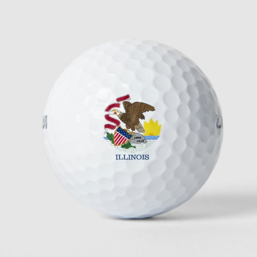 FLAGGE VON ILLINOIS GOLFBALL (Vorderseite)