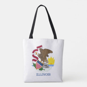 Flagge von Illinois Tasche