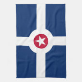 Flagge von Indianapolis, Indiana Handtuch (Vertikal)