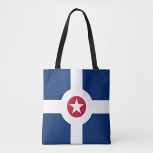 Flagge von Indianapolis, Indiana Tote Bag Tasche