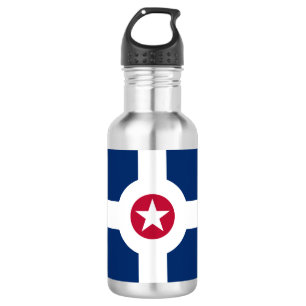 Flagge von Indianapolis, Indiana Wasserflasche