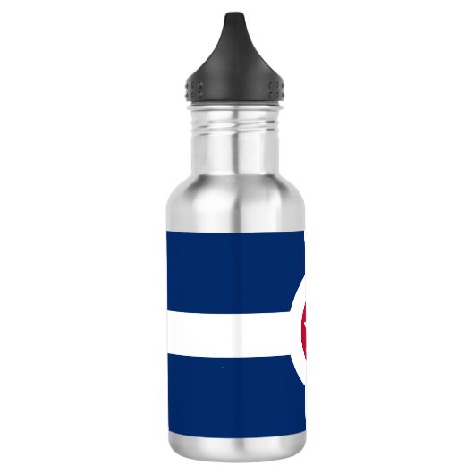 Flagge von Indianapolis, Indiana Wasserflasche (Links)