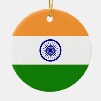Flagge von Indien. Bharat Ganrajya Keramikornament