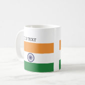 Flagge von Indien Kaffeetasse (Vorderseite Links)