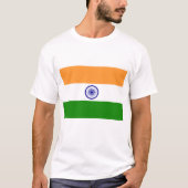 Flagge von Indien T-Shirt (Vorderseite)