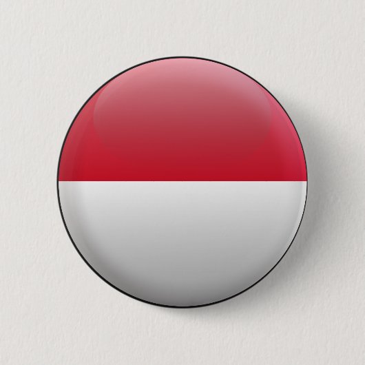 Flagge von Indonesien Button (Vorderseite)
