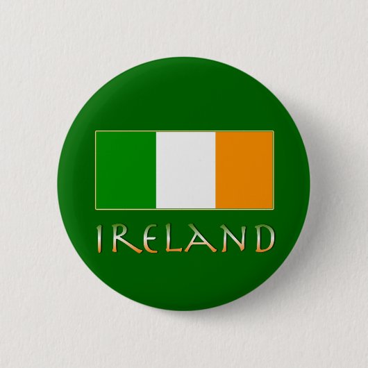 Flagge von Irland Button (Vorderseite)