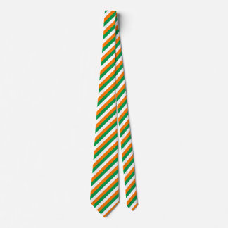 Flagge von Irland-Farben Striped Krawatte