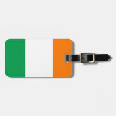 Flagge von Irland-Gepäckanhänger mit Lederband Gepäckanhänger (Vorderseite horizontal)
